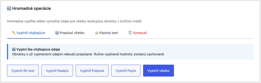 Webstudio Auto Alt Text – WordPress plugin na automatické vyplnenie Alt textu obrázkov