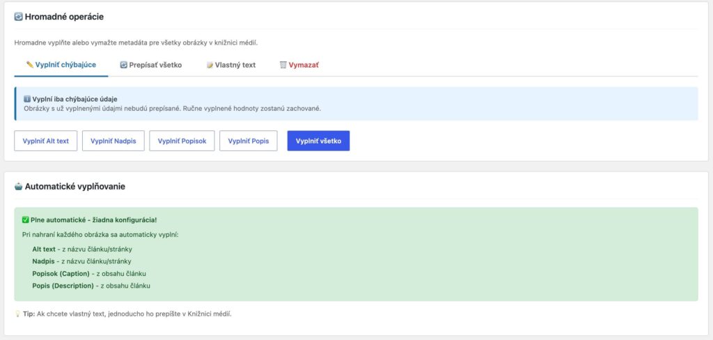 Webstudio seo pro wordpress plugin ako správca obrázkov