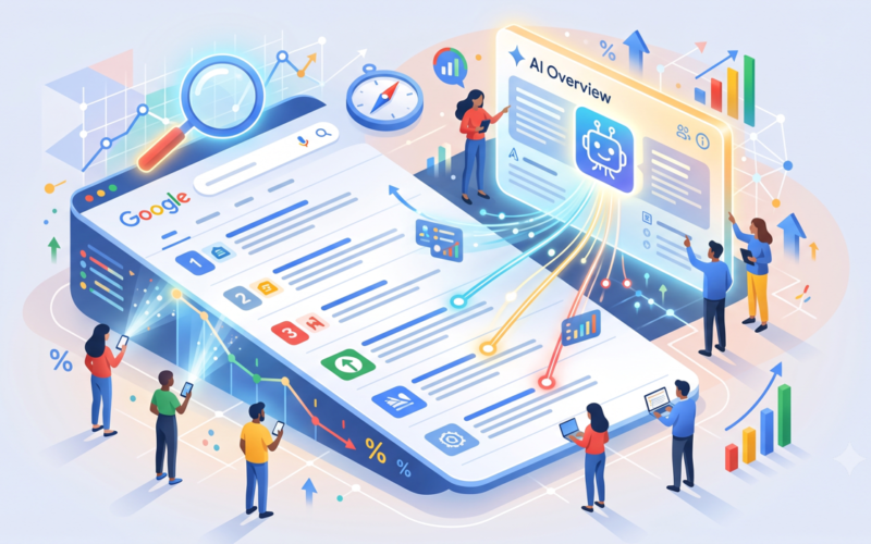 Analýza miery prekliku Analýza miery prekliku (CTR) v organickom vyhľadávaní Google a vplyv generatívnych odpovedí (AI Overviews)