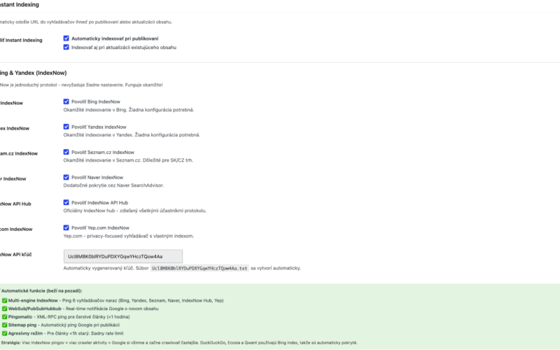 Snímka obrazovky 2026-07-06 o 10.51.20 Koniec čakaniu na Google a Bing: Okamžitá indexácia web stránky